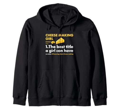 Cheesemaker Girl Definition Käseherstellung Kapuzenjacke Cheesemaker Girl Definition Käseherstellung Kapuzenjacke von Cheese Making Hobby Present Cheesemaker Apparel