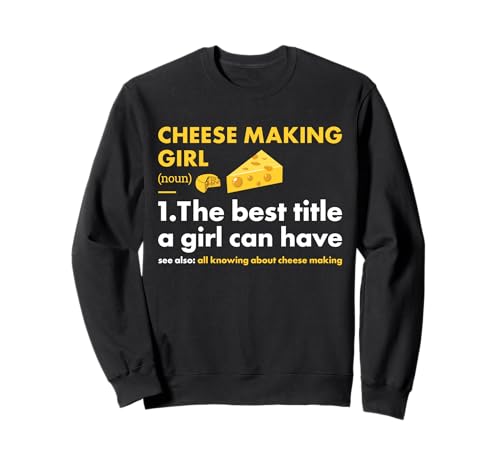 Cheesemaker Girl Definition Käseherstellung Sweatshirt Cheesemaker Girl Definition Käseherstellung Sweatshirt von Cheese Making Hobby Present Cheesemaker Apparel