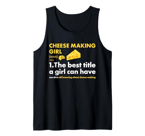 Cheesemaker Girl Definition Käseherstellung Tank Top Cheesemaker Girl Definition Käseherstellung Tank Top von Cheese Making Hobby Present Cheesemaker Apparel