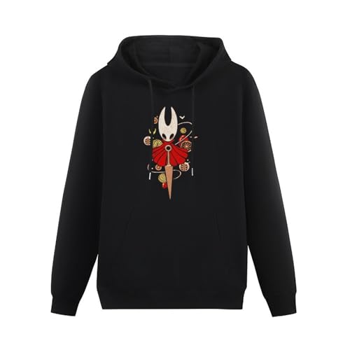 Cheese Scheme Hollow Knight Silksong Video Game Hoody Unisex Ptinted Hoodies Long Sleeve Men's Hooded with Pocket Black XXL von Cheese Scheme
