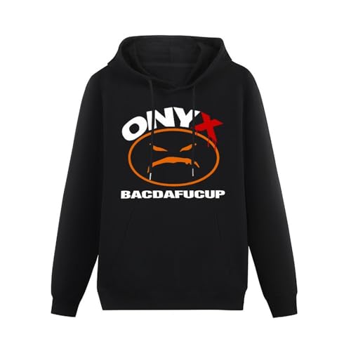 Cheese Scheme Onyx Bacdafucup Promo Hip-Hop Hoody Unisex Ptinted Hoodies Long Sleeve Men's Hooded with Pocket Black L von Cheese Scheme
