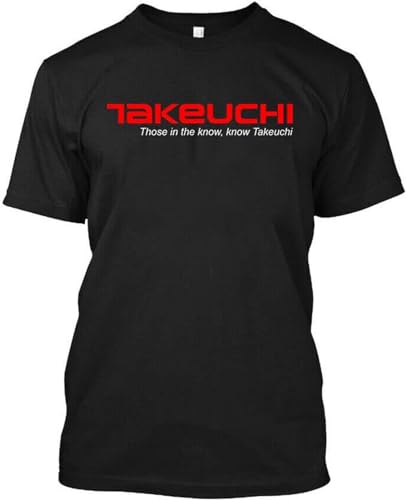 NWT Takeuchi Excavators Heavy Construction Equipment Logo T-Shirt Crew Neck Unisex Short Sleeve T-Shirt XL von Cheese Scheme