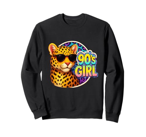Gepard 90er Jahre Mädchen Geburtstag Party Regenbogen Leopard Print 1990er Jahre Sweatshirt Gepard 90er Jahre Mädchen Geburtstag Party Regenbogen Leopard Print 1990er Jahre Sweatshirt von Cheetah 90s Girl Birthday Party Rainbow