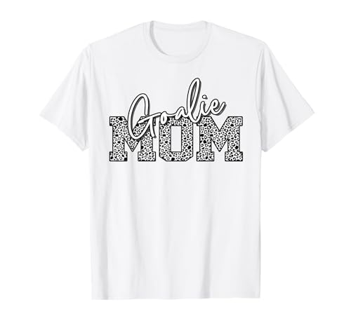 Damen Torwart Hockey Mom Leopard Print für Mütter T-Shirt von Cheetah Print Goalie Hockey Mom