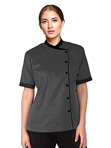 Kurze Ärmel Damen Damen Chef Mantel Jacken Von Chef Apparels von Chef Apparel