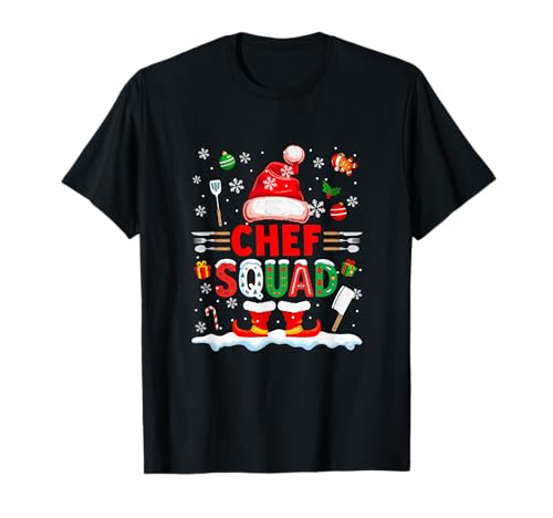 Chef Squad Herren Job Weihnachten Weihnachtsmann Kostüm Fliege T-Shirt Chef Squad Herren Job Weihnachten Weihnachtsmann Kostüm Fliege T-Shirt von Chef Christmas Costume