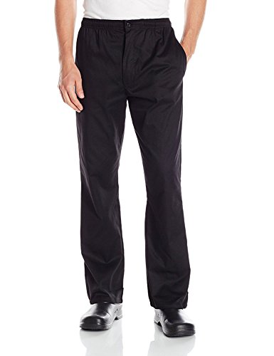 Chef Code Herren Basic Baggy Reißverschluss Kochhose, Schwarz, Mittel von Chef Code