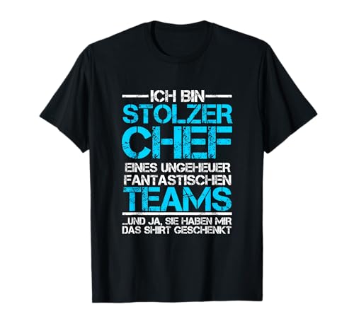 Chef Manager Ich du nix Chefin Ruhestand Mann Cool - Ich bin stolzer Chef eines fantastischen Teams T-Shirt - Unisex-Erwachsene, Unisex-Kinder - Schwarz - Klein Chef Manager Ich du nix Chefin Ruhestand Mann Cool - Ich bin stolzer Chef eines fantastischen Teams T-Shirt - Unisex-Erwachsene, Unisex-Kinder - Schwarz - Klein von Chef Manager Ich du nix Chefin Ruhestand Mann Cool