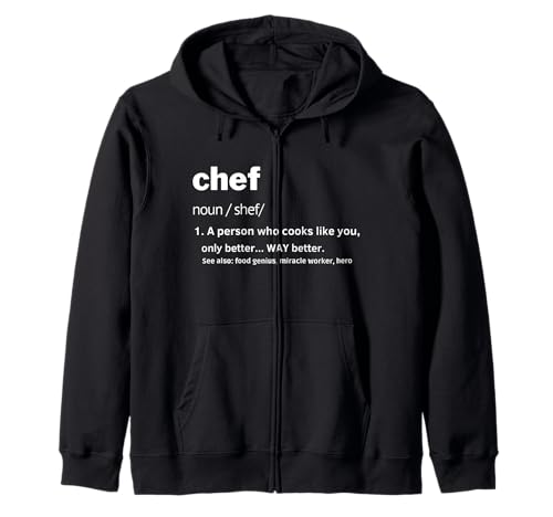Chef Definition for Men Funny Cooking Apparel Definition Kapuzenjacke Chef Definition for Men Funny Cooking Apparel Definition Kapuzenjacke von Chef Tee for Men Funny Definition Design