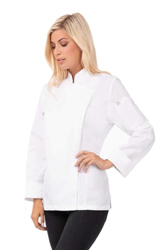 Chef Works Damen Kochmantel Kochjacke Lansing, Weiss/opulenter Garten, X-Small von Chef Works