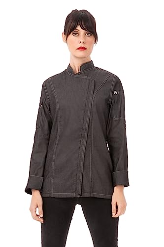 Chef Works Damen Exwdz002blkm Gramercy Kochmantel, Schwarz, Medium von Chef Works
