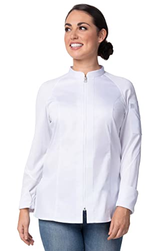 Chef Works Damen Nepal Kochmantel, Weiss/opulenter Garten, X-Small von Chef Works