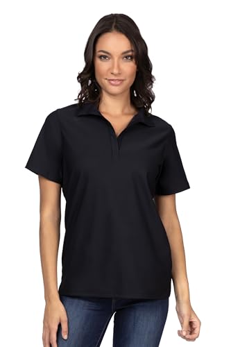 Chef Works Damen Poloshirt, Schwarz, X-Groß von Chef Works