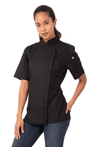 Chef Works Damen Springfield Chef Coat Kochjacke, schwarz, XL von Chef Works