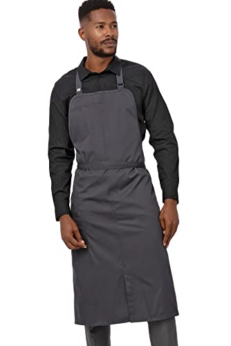 Chef Works Herren Brio Kochschürze Schürzen, Dunkelgrau, Einheitsgröße von Chef Works