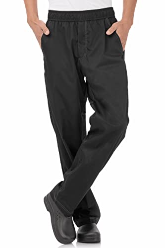 Chef Works Herren Cvbpblkl Kochhose, Schwarz, L EU von Chef Works