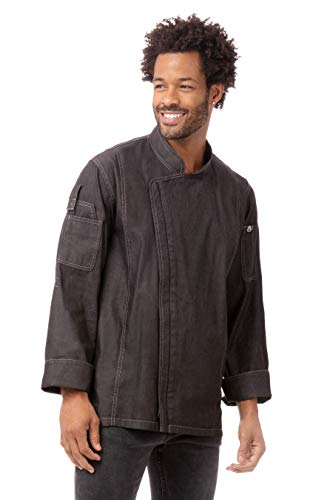 Chef Works Herren EXDZ001BLKL Kochjacke, Schwarz, L Chef Works Herren EXDZ001BLKL Kochjacke, Schwarz, L von Chef Works