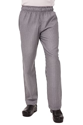 Chef Works Herren Essential Baggy Chef Pants Kochhose, Kleines Karomuster, 8X-Groß von Chef Works