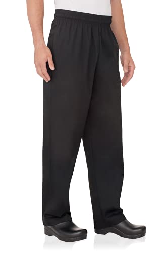 Chef Works Herren Essential Baggy Chef Pants Kochhose, Schwarz, 24-28 von Chef Works