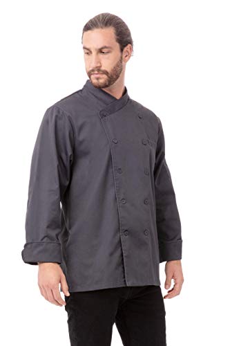 Chef Works Herren FBCCCHRL Kochjacke, Anthrazit, Large von Chef Works