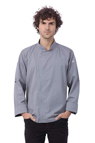 Chef Works Herren Hartford Chef Coat Kochjacke, GRAU, Large von Chef Works