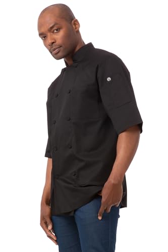 Chef Works Herren JLCVBLK3XL Kochjacke, schwarz, XXX-Large von Chef Works