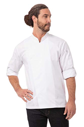 Chef Works Herren Kochmantel Kochjacke Lansing, Weiss/opulenter Garten, X-Large von Chef Works