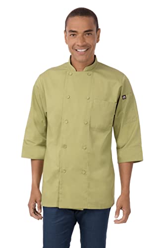 Chef Works Herren Marokko Kochmantel Kochjacke, Lime, X-Large von Chef Works
