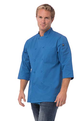 Chef Works Herren-Kochmantel Marokko, Blau, X-Small von Chef Works