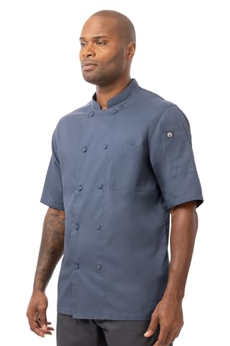 Chef Works Herren Montreal Cool Vent Chef Coat Kochmantel, Blau, Large von Chef Works