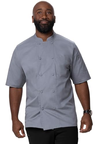 Chef Works Herren Montreal Cool Vent Chef Coat Kochmantel, GRAU, Medium von Chef Works