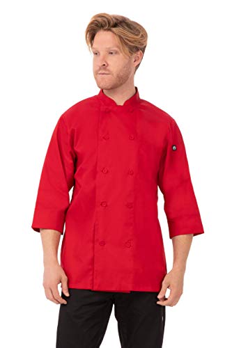 Chef Works Herren Marokko-kochmantel Kochjacke, Rot, Medium von Chef Works