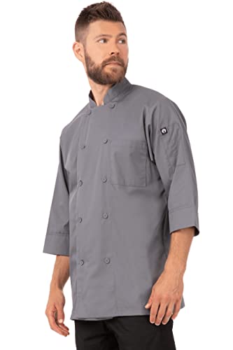 Chef Works Herren Marokko-kochmantel Kochjacken, GRAU, X-Small von Chef Works