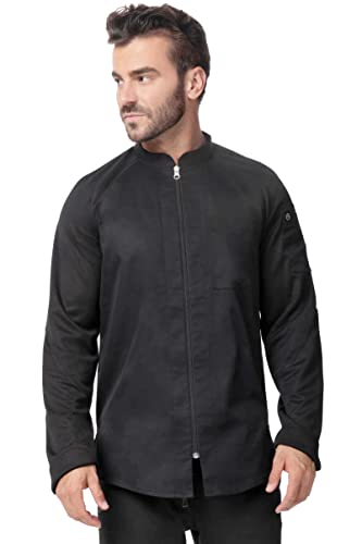 Chef Works Herren Nepal Chef Coat Kochmantel, Schwarz, Large von Chef Works
