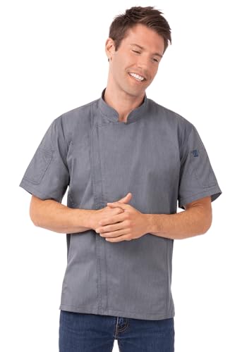 Chef Works Herren Springfield Chef Coat Kochjacke, Blau (Ink Blue), 4X-Large von Chef Works