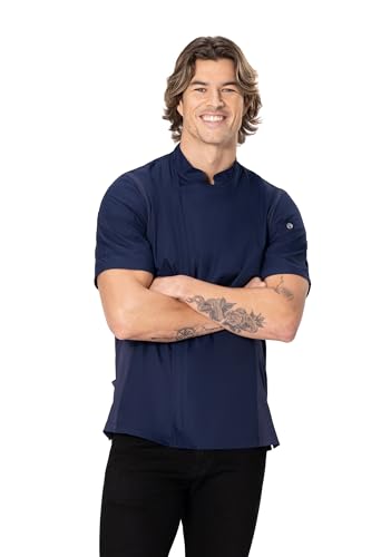 Chef Works Herren Springfield Chef Coat Kochmantel, Marineblau, Medium von Chef Works