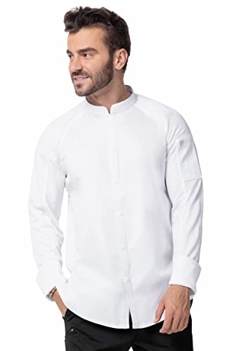 Chef Works Herren Tulum Chef Coat Kochmantel, Weiss/opulenter Garten, Small von Chef Works