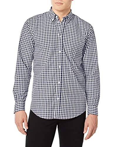 Chef Works Herrenhemd mit Gingham-Muster, Dunkelmarineblau mit Karomuster, 3X-Groß von Chef Works