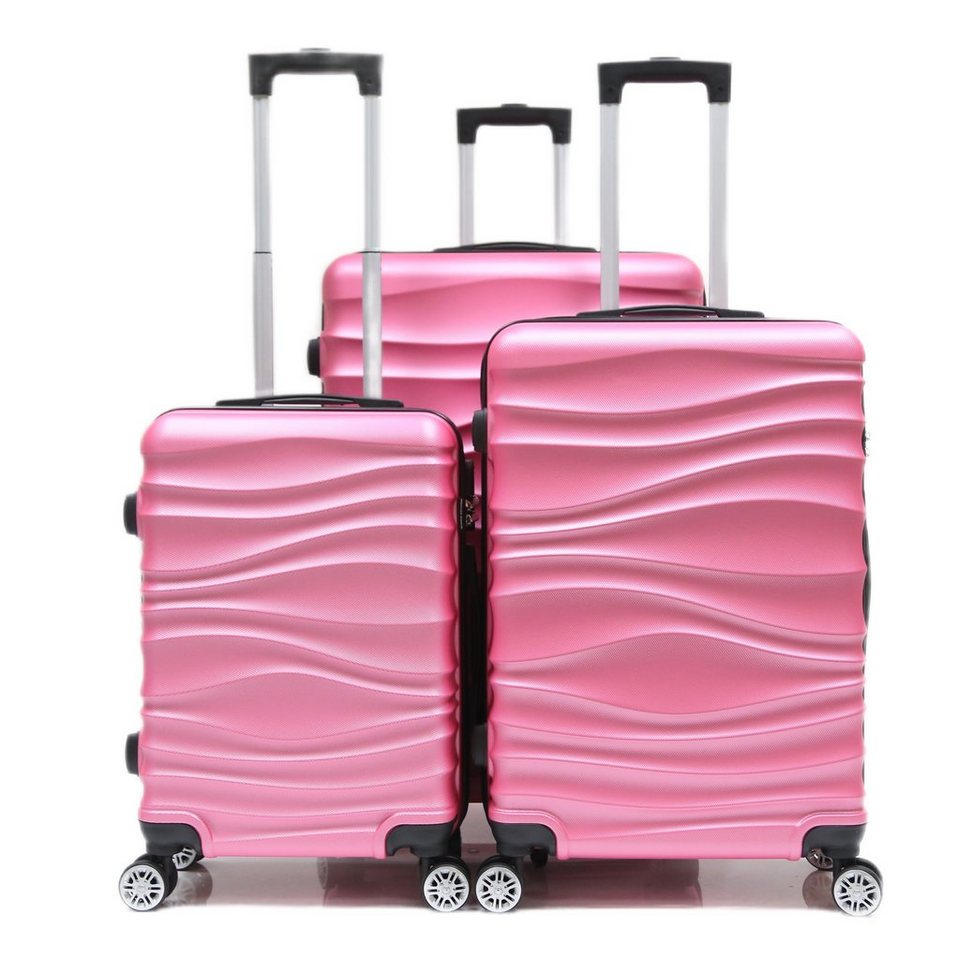 Cheffinger Kofferset Reisekoffer Koffer 3 tlg Hartschale Trolley Gepäck Reisetasche, (3 tlg) von Cheffinger
