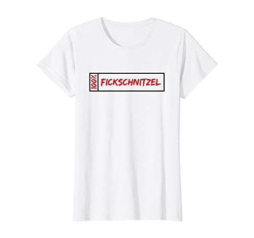 Damen 100% Fickschnitzel I Party Shirt Damen 100% Fickschnitzel I Party Shirt von Chefo's Lustige Coole Sprüche Geschenke T-Shirts