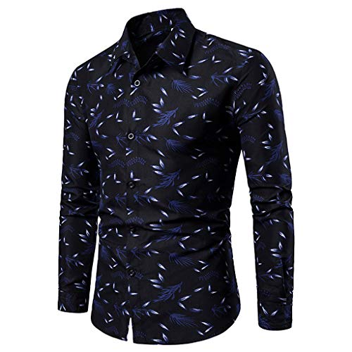 Chejarity Blumen Hemden Herren Regular Fit Langarm Goldenes Floral Muster Freizeithemd Metallic Gold Paisley Hemd Elegant Satin Mode Hemd Party Bar Hochzeit von Chejarity