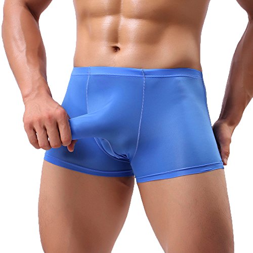 Chejarity Herren Boxershorts Elefantenrüssel-Slip Eisseide Männer Atmungsaktiv Elastisch Unterhosen Men Freizeit Sport Sexy Slips Retroshorts Boxer Weiche und Ideale Passform Unterwäsche von Chejarity