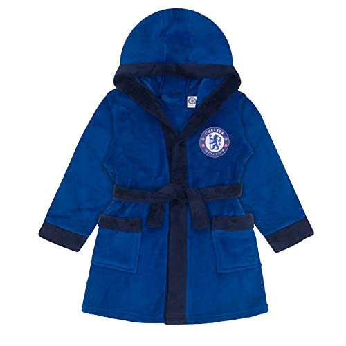 Chelsea FC - Baby Fleece-Bademantel mit Kapuze - Offizielles Merchandise - Geschenk - 6-12 Monate von Chelsea