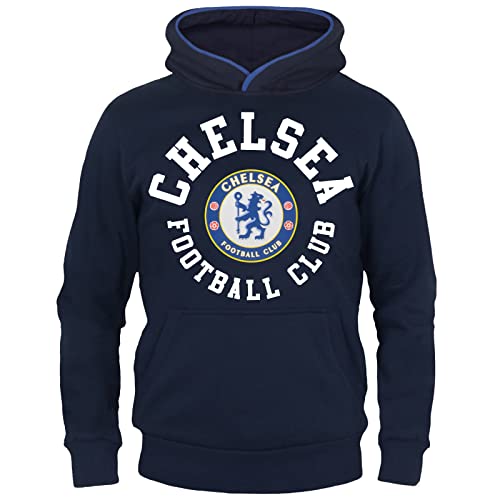 Chelsea FC - Jungen Fleece-Hoody mit Grafik-Print - Offizielles Merchandise - Geschenk für Fußballfans - Blau - Marineblau - 12-13 Jahre von Chelsea