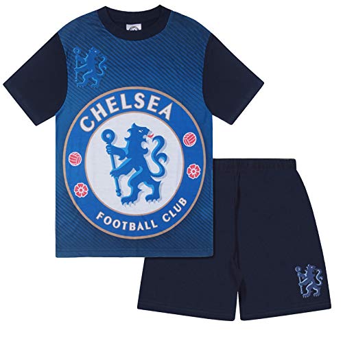 Chelsea FC - Jungen Schlafanzug - Offizielles Merchandise - Geschenk für Fußballfans - Blau - Dunkelblau - 10-11 Jahre von Chelsea