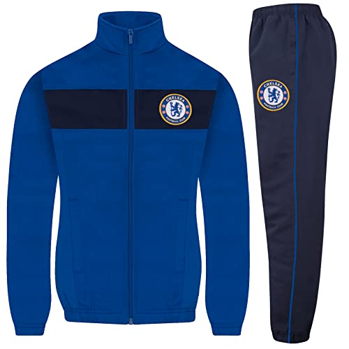 Chelsea FC - Jungen Trainingsanzug - Jacke & Hose - Offizielles Merchandise - Geschenk für Fußballfans - Königsblau - 10-11 Jahre von Chelsea