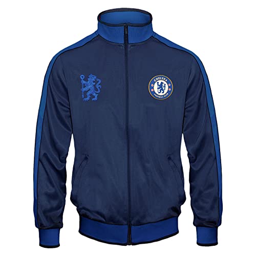 Chelsea FC - Jungen Trainingsjacke im Retro-Design- Offizielles Merchandise - Marineblau - 10-11 Jahre Large Boy von Chelsea