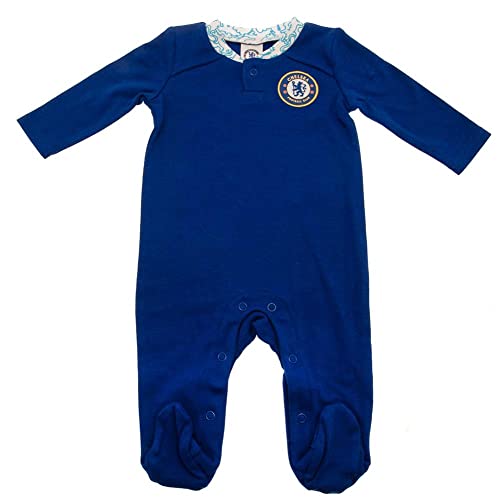 Chelsea FC - Schlafanzug für Baby Langärmlig (62) (Königsblau/Weiß) von Chelsea