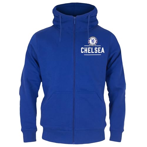 Chelsea FC - Herren Fleece-Sweatjacke - Offizielles Merchandise - Geschenk für Fußballfans - Königsblau - M von Chelsea
