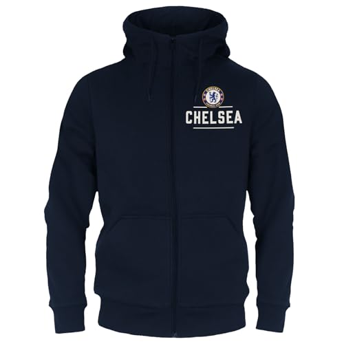 Chelsea FC - Herren Fleece-Sweatjacke - Offizielles Merchandise - Geschenk für Fußballfans - XXL von Chelsea